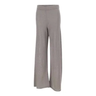 KANGRA Palazzo Trousers - female - Kangra - Wide Trousers - Gray - L - Trousers
