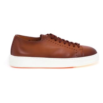 Santoni Cleanic 22065 - male - Santoni - Sneakers - Brown - 11 UK - Shoes