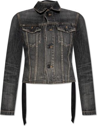 Balenciaga Denim jack - Dames - Spijkerjassen - Grijs - XS - Denim - Jassen