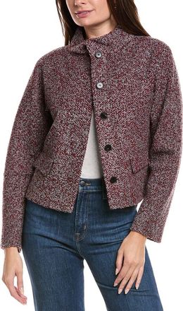 Lafayette 148 New York Cropped Wool-Blend Jacket
