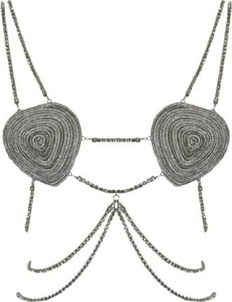 Patrizia Pepe Crystal Bra - Dames - Riemen - Wit - ONE Size - Accessoires