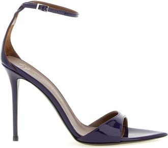 Giuseppe Zanotti Schoenen, Dames, Paars, 38 EU, Leer, Intriigo Band Sandal