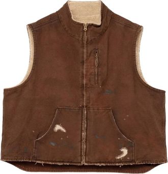 Bows & Arrows Gilet met fleece voering - Bruin