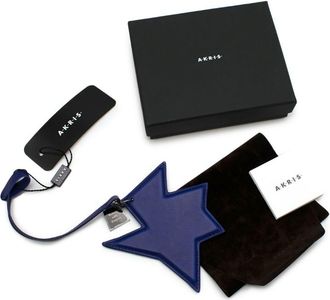 Akris Blue Leather Kinderstern Handbag Charm