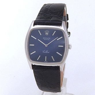 Rolex Pre-owned Rolex Cellini Hand Wind Blue Dial Ladies Watch 3805