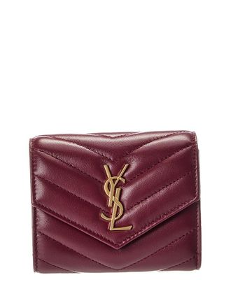 Saint Laurent Cassandre Leather French Wallet