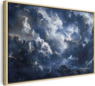 Artgeist Cuadro Decorativo Artgeist Nubes Estrellas 90x60 Cm Tela