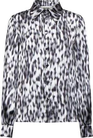 Silvian Heach Bedrukte shirt met dierenprint - Dames - Overhemden - Veelkleurig - XS - Polyester - Overhemden