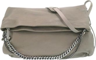 Jimmy Choo London Pre-owned Shoulder Bags, female, Gray, Size: ONE SIZE Pre-owned Leather Shoulder Bag