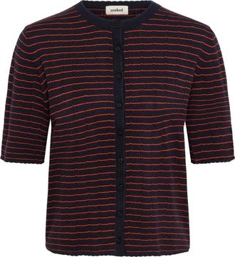 Soaked In Luxury Cardigan a righe SLSpina - - Knitwear - Donna - Blu - S