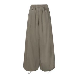 Frankie Shop Wide Trousers - female - The Frankie Shop - Wide Trousers - Beige - XS - Trousers