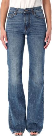 Haikure Flora Flared Authentic Dark Blue Wash Jeans