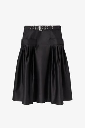 Ganni Skirt in Duchesse Satin - Size 34 Black