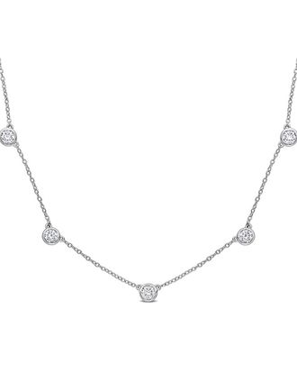 Rina Limor Silver 2.25 Ct. Tw. Moissanite Necklace