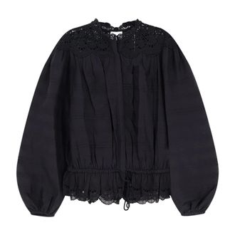 Isabel Marant Dames, Blouses & Shirts, Zwart, Maat: XS Katoen