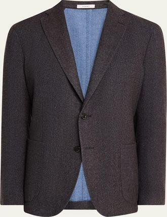 Boglioli Mens Melange Wool Sport Coat