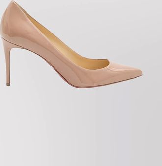 Christian Louboutin patent leather pointed-toe pumps
