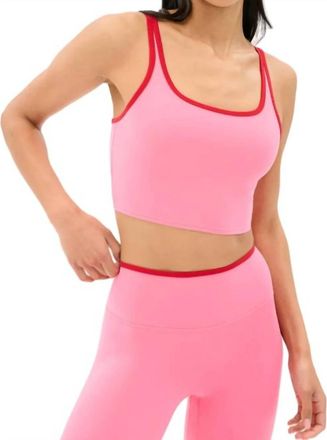 SPLITS59 Womens Cait Rigor Bralette In Strawberry/pirate Red