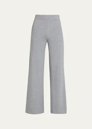 Veronica Beard Saunder Cotton-Blend Wide-Leg Pants