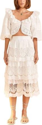 Farm Rio Farm Rio Lace Crop Top