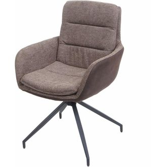 Hhg Hhg - Nunca Usado] Silla De Comedor 655, Silla De Cocina Sill&oacute;n Silla, Posici&oacute;n Autom&aacute;tica Giratoria, Tejido Mvg, Marr&oacute;n-marr&oacute;n Oscuro