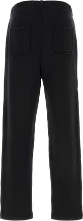Autry Mens Logo Joggers Black Cotton