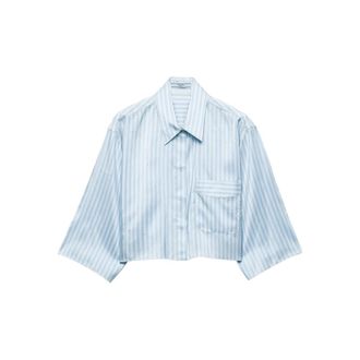Prada Striped Patch-pocket Shirt