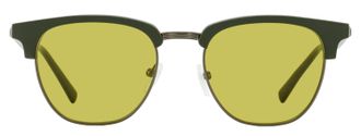 Ferragamo SF307S Square Brow Line Sunglasses - Green
