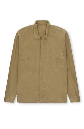 Fortela Mark Cotton Cerato Overshirt in Beige at Nordstrom, Size 46 Eu