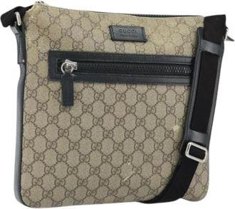 Gucci Pre-owned Cross Body Bags, female, Beige, Size: ONE SIZE Pre-owned Vintage Shoulder Bag