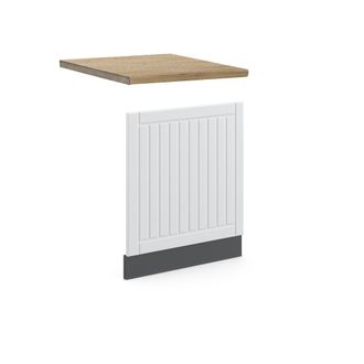 Vicco Panel Frontal Fame-line, Blanco Casa De Campo, 60 Cm, Et Roble