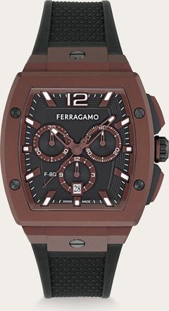 Ferragamo Uomo Orologio F-80 tonneau Rosso