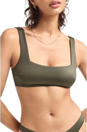 Vitamin A Mika Bikini Top in Olive at Nordstrom, Size X-Small
