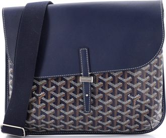 Goyard Coursier Messenger Bag Coated Canvas and Leather