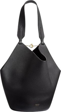 Khaite Lotus Small Tote Tas in Zwart - Dames - Handtassen - Zwart - ONE Size - Leer - Tassen