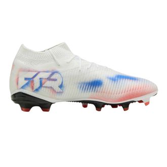 Puma Dames Future 8 Match Synthetische Kunstgras Voetbalschoenen (Wit/Zwart/Rood)
