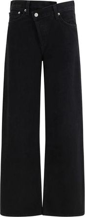 A Gold E Jeans, Dames, Zwart, W29, Katoen, Arc Criss Cross Jean