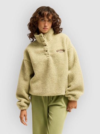 Billabong Run The Road Half-Zip Fleece Pullover gr&uuml;n