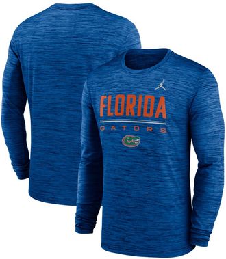 Jordan Brand Mens Jordan Brand Royal Florida Gators Sideline Velocity Dri-FIT Long Sleeve T-Shirt at Nordstrom, Size Xx-Large