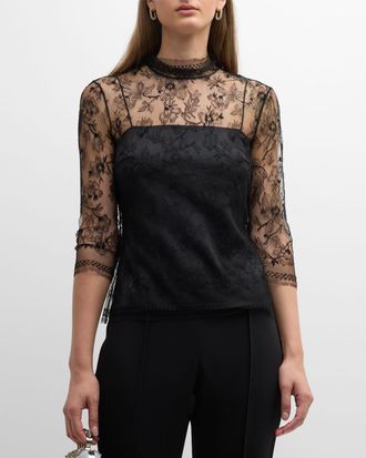 NWT Adam Lippes Black Lace Asymmetrical dress deals Sz 6