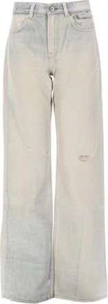 Our Legacy Wata Cut Wijde Jeans - Dames - Loose Fit Jeans - Blauw - W28 - Katoen - Jeans