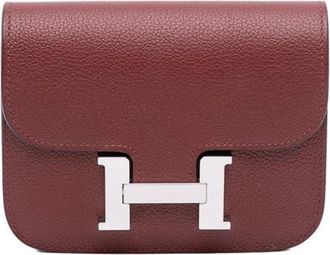 Herm&egrave;s Pre-owned Constance Slim Wallet - - Pre-owned - Donna - Rosso - ONE SIZE