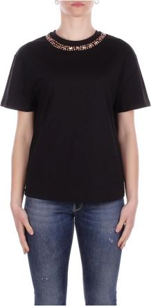 John Richmond Back Logo T-shirt - Dames - T-shirts - Zwart - S - Katoen - Tops