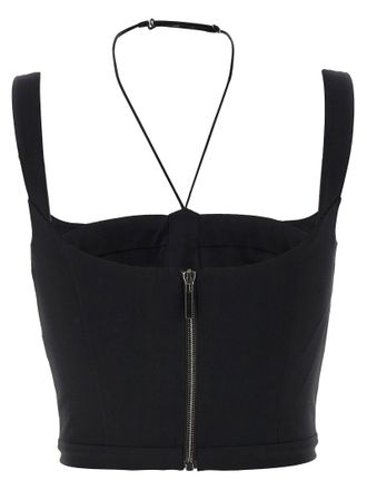 Nensi Dojaka Shaped Bustier Bodysuit - Black