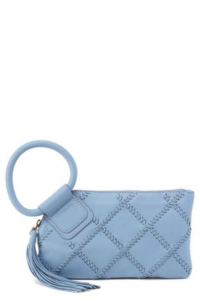 Hobo Sable Leather Wristlet in Bluebell at Nordstrom