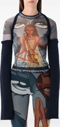 Ottolinger Top Julien a maniche lunghe - Blu