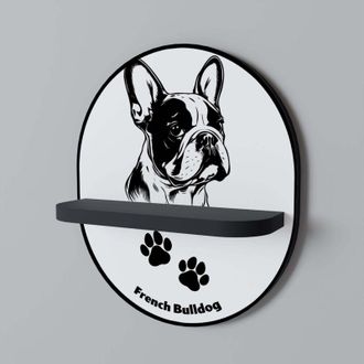OEM Bulldog Franc&eacute;s Estante Ovalado Negro