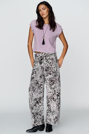 Pilcro Kayden Corduroy High Rise Barrel Leg Jeans
