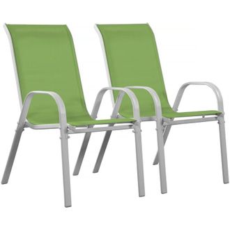Habitat et Jardin Juego De 2 Sillas Jard&iacute;n Textileno cordoba - Phoenix - Verde