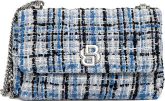 BOSS tweed cross body bag - Blue